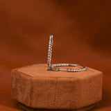 Round Cut Lab Grown Diamond Hoops Earrings