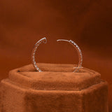 Round Cut Lab Grown Diamond Hoops Earrings