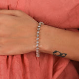 Multiple Shapes Lab Grown Diamond Tennis Bracelet