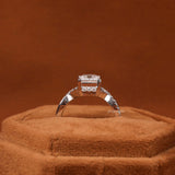 Princess Cut Lab Grown Diamond Split Shank Engagement Ring