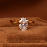 Shop Oval Engagement Rings – Lab-Grown Diamond Cathedral Ring