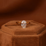 Shop Oval Engagement Rings – Lab-Grown Diamond Cathedral Ring