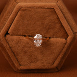 Shop Oval Engagement Rings – Lab-Grown Diamond Cathedral Ring