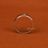 Princess Cut Lab Grown Diamond Bezel Solitaire Men's Ring