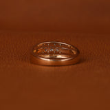 Round Cut Lab Grown Diamond Channel Men's Wedding Band