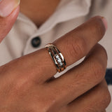 Round Cut Lab Grown Diamond Channel Men's Wedding Band