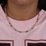 Multi Shape Lab Grown Diamond Tennis Layering Necklace