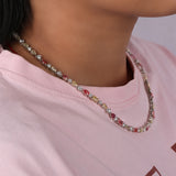 Multi Shape Lab Grown Diamond Tennis Layering Necklace