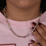 Multi Shape Lab Grown Diamond Tennis Layering Necklace