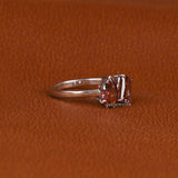 Pink Pear & Radiant Cut Lab Grown Diamond Toi et Moi Engagement Ring