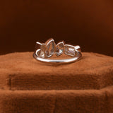 Multi Cuts Lab Grown Diamond Bezel Half Eternity Wedding Band