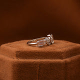 Multi Cuts Lab Grown Diamond Bezel Half Eternity Wedding Band