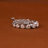 Round Cut Lab Grown Diamond Half Tennis Bracelet