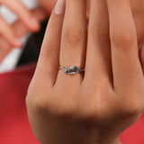 Coffin Cut Lab Grown Diamond Bezel Solitaire Engagement Ring