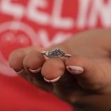 Coffin Cut Lab Grown Diamond Bezel Solitaire Engagement Ring