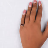 Pink Pear & Radiant Cut Lab Grown Diamond Toi et Moi Engagement Ring