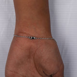 Round Cut Lab Grown Diamond Half Tennis Bracelet