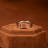 Emerald Cut Lab Grown Diamond Tension Solitaire Men's Ring