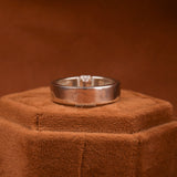 Emerald Cut Lab Grown Diamond Tension Solitaire Men's Ring