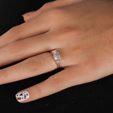 East West Marquise Cut Lab Grown Diamond Bezel Solitaire Engagement Ring