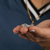 East West Marquise Cut Lab Grown Diamond Bezel Solitaire Engagement Ring