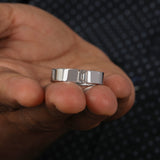 Emerald Cut Lab Grown Diamond Tension Solitaire Men's Ring