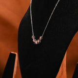 Multiple Cuts Lab Grown Diamond Cluster Pendant Necklace