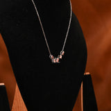 Multiple Cuts Lab Grown Diamond Cluster Pendant Necklace