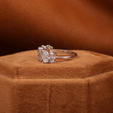 Pear Cut Lab Grown Diamond Half Eternity Wedding Band