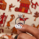 Round Cut Lab Grown Diamond Pave Setting Engagement Ring