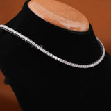 12.50 TCW Round Cut Lab Grown Diamond Tennis Layering Necklace