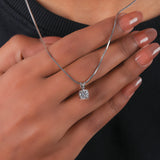 Round Cut Lab Grown Diamond Solitaire Pendant Necklace