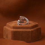 Multi Cuts Lab Grown Diamond Bypass Style Wedding Band