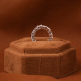 Multi Cuts Lab Grown Diamond Bypass Style Wedding Band