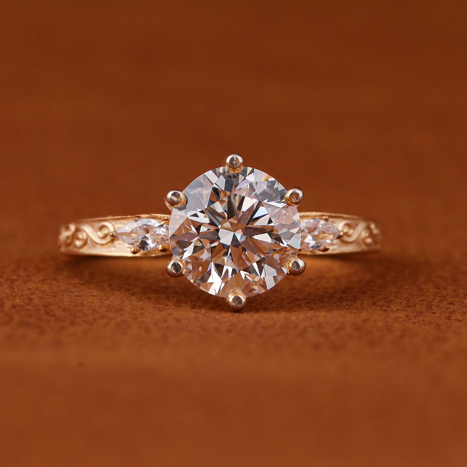 Radiant Cut Engagement Rings – Lab Diamond Hidden Halo & Pave