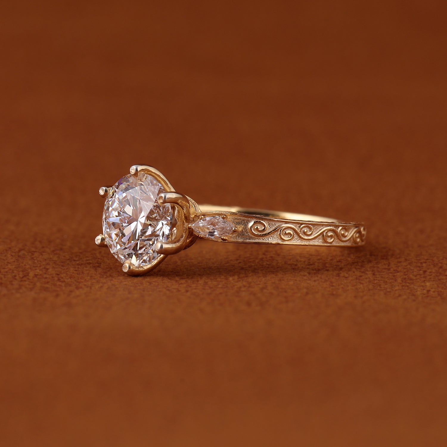 Radiant Cut Engagement Rings – Lab Diamond Hidden Halo & Pave