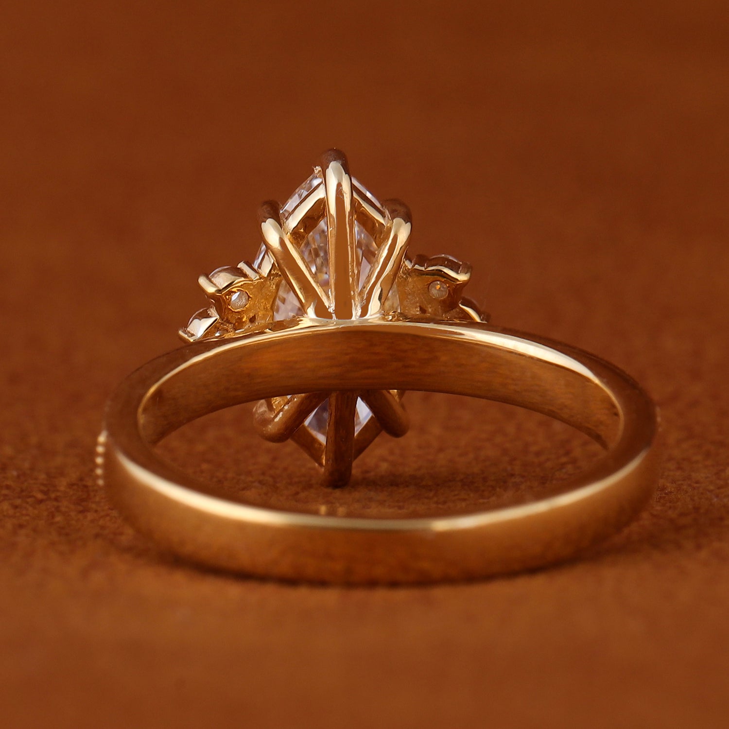 Radiant Cut Lab Grown Diamond Halo & Pave Engagement Ring