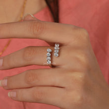 Bypass Engagement Ring with Lab-Grown Diamonds