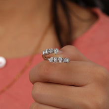 Bypass Engagement Ring with Lab-Grown Diamonds