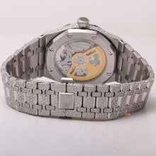 Hip Hop Style Moissanite Micro Pave Stainless Steel Automatic Wrist Watch