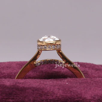 2.00 CT Eco Friendly Pear Cut Diamond Ring For Her