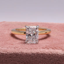 2 CT Radiant Cut Lab Grown diamond Solitaire Engagement Ring