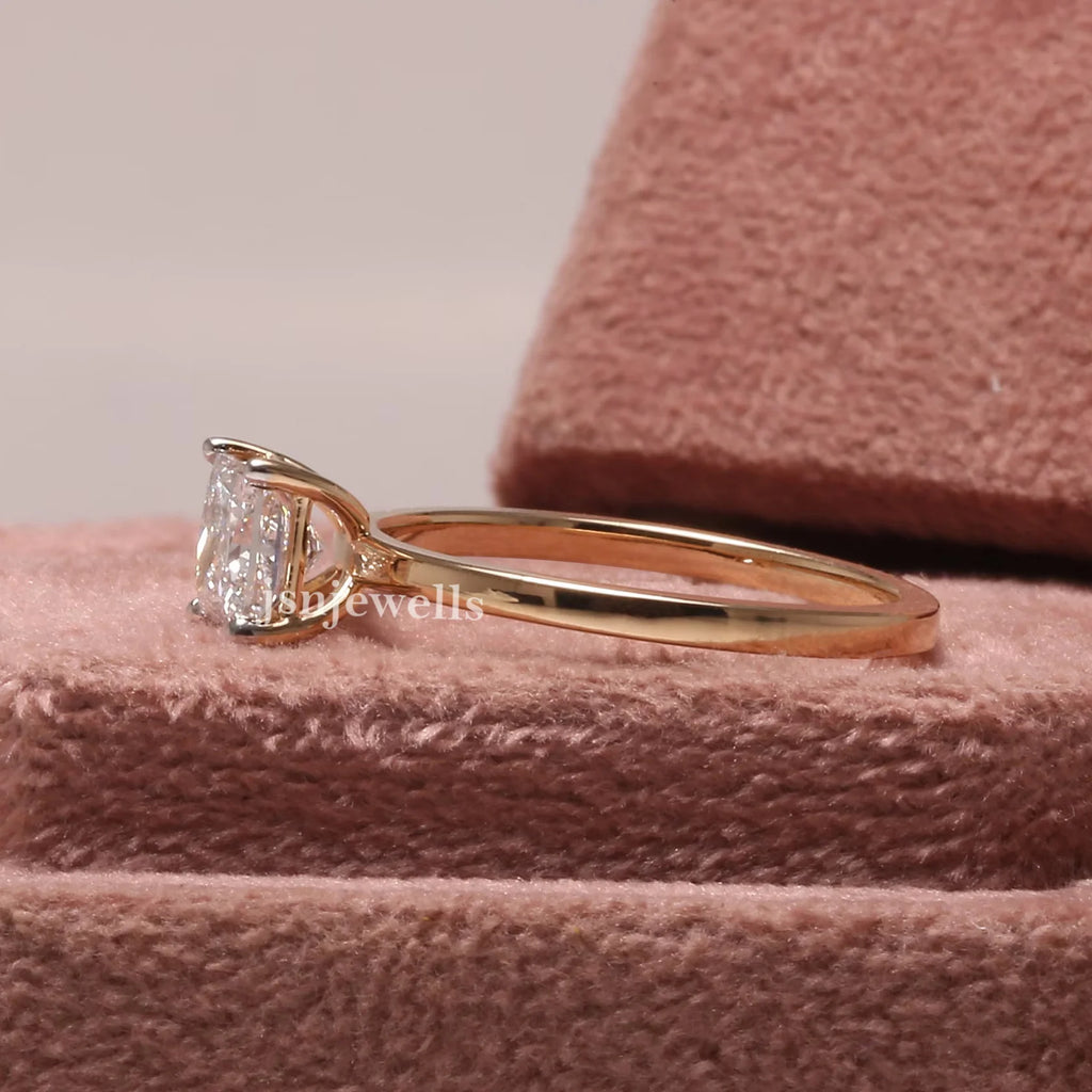 2 Carat Princess Cut Solitaire Engagement Ring