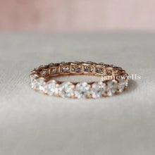 3 MM Round Lab Grown Diamond Full Eternity Wedding Band