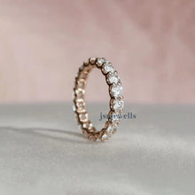 3 MM Round Lab Grown Diamond Full Eternity Wedding Band