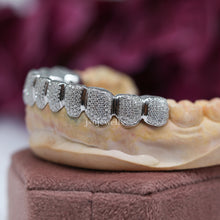 Custom Fit Sterling Silver Grill with VVS-Moissanite