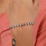 Multiple Shapes Lab Grown Diamond Tennis Bracelet