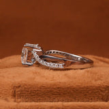 Princess Cut Lab Grown Diamond Split Shank Engagement Ring