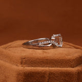 Princess Cut Lab Grown Diamond Split Shank Engagement Ring