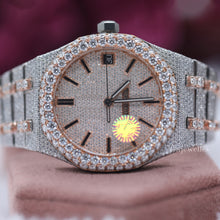 Moissanite Diamond Swiss Movement Date Watch Fully Iced out